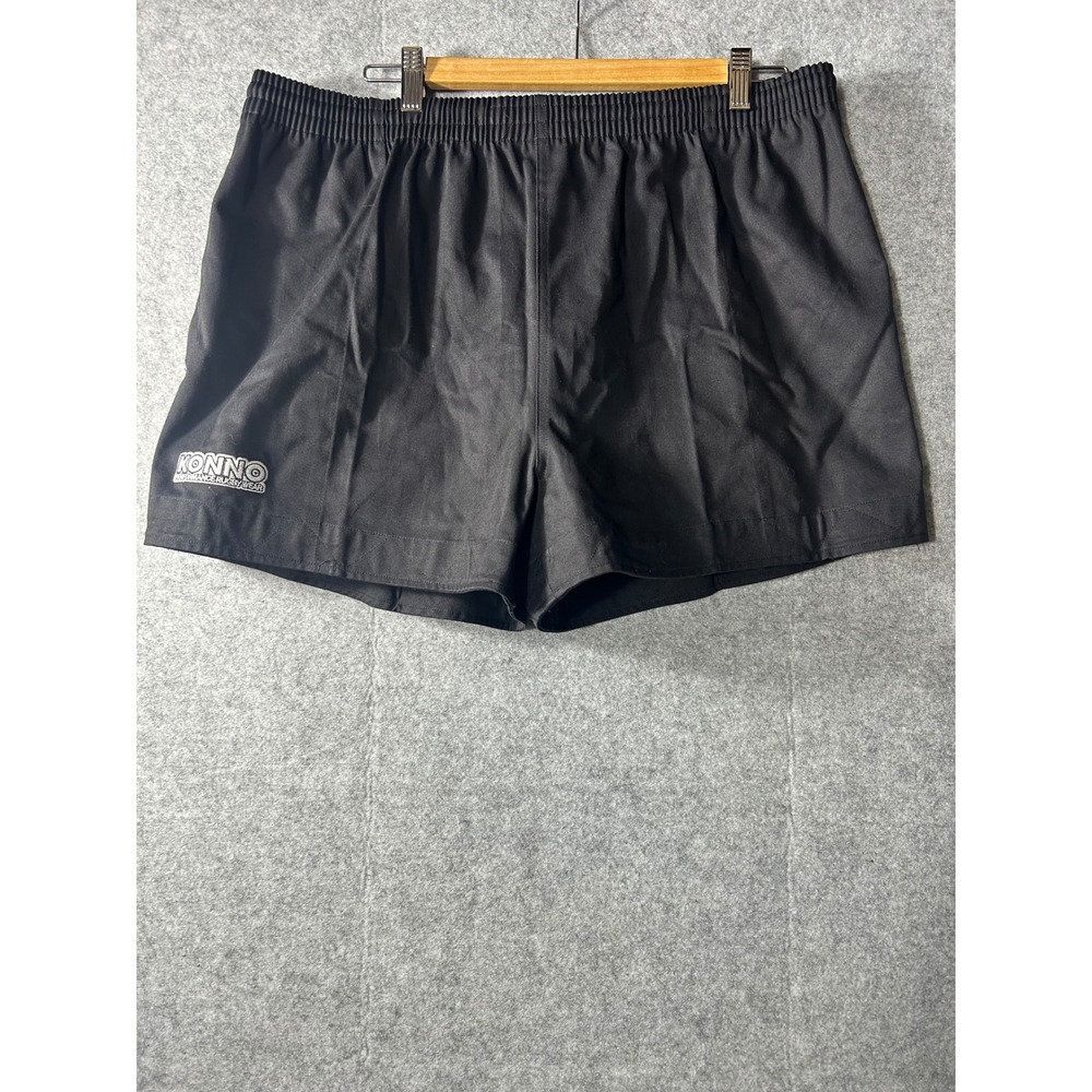 Konno Performance Rugby Wear Mens 2XL Black Athletic Shorts Made in Canada 2TG